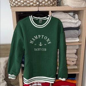 Altar’d State Green Hamptons Yacht Club Sweater
